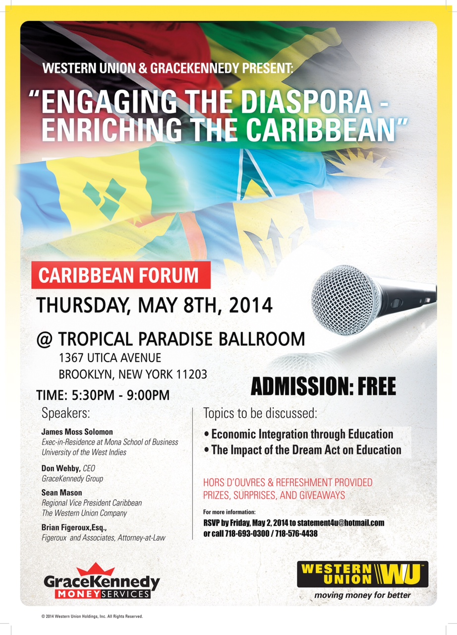 ENGAGING THE DISAPORA - ENRICHING THE CARIBBEAN THROUGH EDUCATION